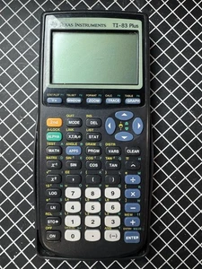 Texas Instruments TI-83 Plus Graphing Calculator W/Cover Tested And Works Great - Picture 1 of 7