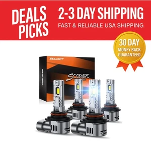 Advanced 60,000LM 9005/HB3 9006/HB4 Fog Bulb Combo - Enhanced Night Safety - Picture 1 of 9