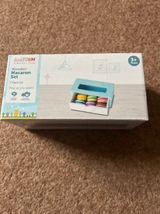 Aldi Little Town Wooden Macaron   Toy Food Set NEW - Picture 1 of 1
