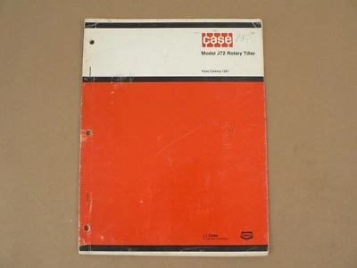 Case Tractors Model J72 Rotary Tiller Service Repair Parts Catalog List 1973 - Image 1 of 2