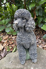 Poodle Dog Memorial Statue Ornament Animal Concrete Cement Garden