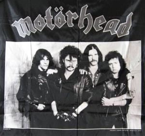 Letrero de colección 1988 Motorhead Band Rock Concierto Concierto Bandera Stock antiguo - Imagen 1 de 1