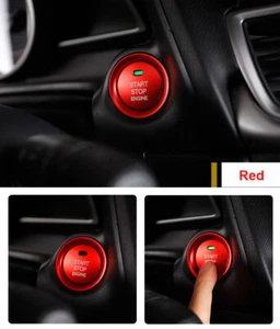 Red Interior Engine Start Button Cover Ring Trim For Mazda 3 CX5 CX3 2014-2017 - Picture 1 of 7