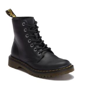 Dr. Martens schwarze Luana Combat Leder Schnürstiefel Größe 6 - Bild 1 von 11