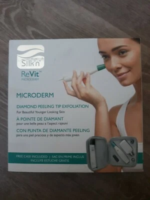 Silk'n ReVit Microderm Diamante Punta Exfoliante Exfoliación Kit Con Estuche Foto 1 de 4