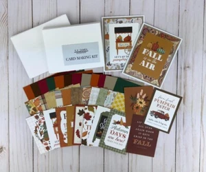 Fall Card Making Kit to DIY 12 Handmade Autumn Cards for Friends, Easy Beginner - Picture 1 of 11