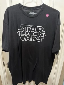 Disney Star Wars The Last Jedi Tee Shirt Size 2XL with dates on the back of tee - Picture 1 of 9