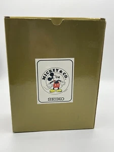 Orologio Vintage Da Collezione Seiko Topolino & Minnie Disney Allarme Quarzo anni '80 con Scatola - Foto 1 di 23