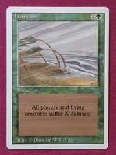 Magic The Gathering REVISED HURRICANE single green card MTG