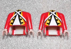 08107, 2x Cuerpo, Interior y Brazos, Rojo, Inglés, Soldado - Imagen 1 de 1