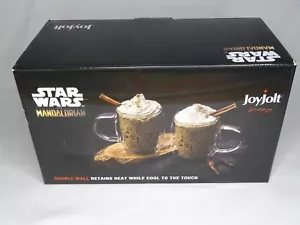 Star Wars Mandalorian 2 Double Wall Glasses/mug with Handles, 13.5 oz by JoyJolt - Picture 1 of 6