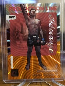  Israel Adesanya  2022 Donruss UFC Production Line- Orange Laser Holo #3! Fire🔥