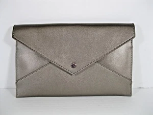 Danielle Nicole Pewter Envelope Tina Clutch Hand Slide Strap Wallet 💋 NWT $38  - Picture 1 of 5