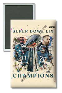 2024 Philadelphia Eagles Super Bowl LIX Champions 2" x 3" Magnet - Picture 1 of 3