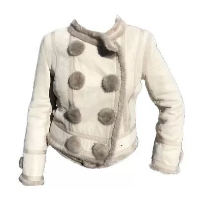 Louis Vuitton lambskin mink trim Jacket coat 40 - Image 1 of 4