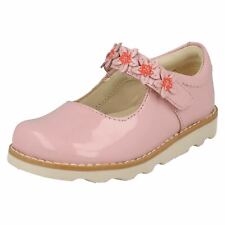 Clarks Size 8F Flower Detailed Mary Jane Shoes Crown Petal T Pink