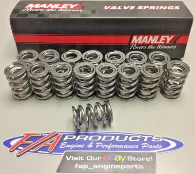 Manley 221444P-16 Polished NexTek Oval Drag Race Valve Springs 1.610" .750" Lift - Image 1 of 4