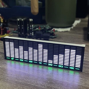 15 Segment LED Bar Display Audio Pegel Anzeige Musik Spektrum VU Meter weiß. - Bild 1 von 14