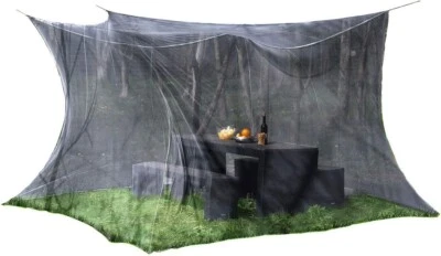 Moskitonetz XXL für Innen & Außen 300 x 300 x 250 cm 220Mesh MoskitoZelt schwarz - Bild 1 von 4