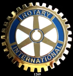 AUTO KÜHLERGRILL EMBLEM ABZEICHEN - ROTARY INTERNATIONAL - Bild 1 von 2