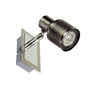Wall light Chrome Accent indoor Spotlight LED Directional wall Sconce +LED globe