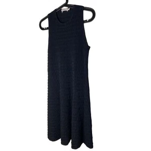 ALC A.L.C. Womens Size Large Dress Black Fit Flare Sleeveless Mini textured - Picture 1 of 7