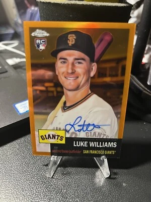 2022 Topps Chrome Platinum Anniversary 5/25 Luke Williams #CPA-LWI Rookie Auto  - Image 1 of 2
