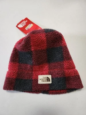 Gorro polar difuso para mujer THE NORTH FACE talla única rojo y negro a cuadros  Foto 1 de 4