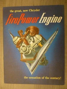 Chrysler Fire Power Engine 1951 la sensación del siglo - Imagen 1 de 9