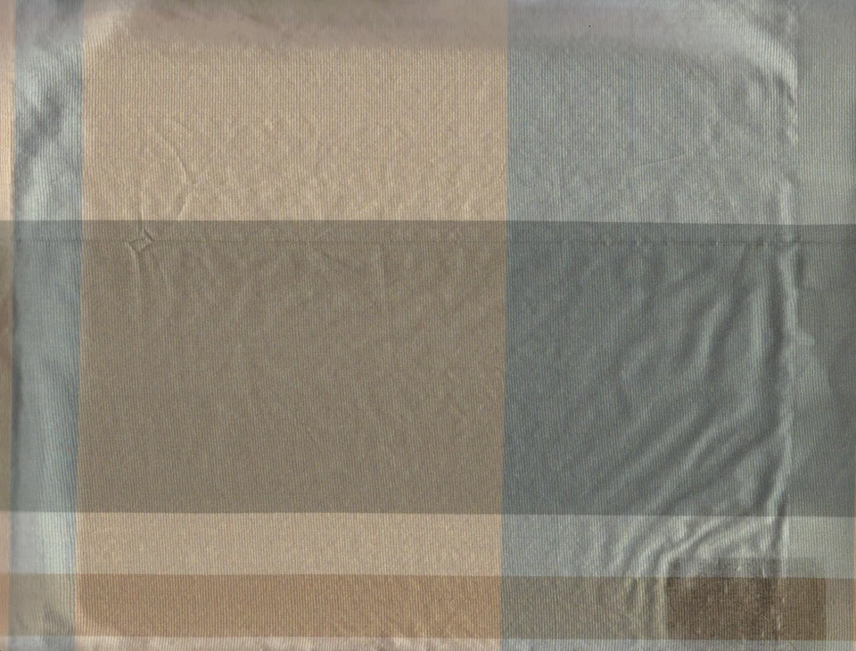 Tafetán 100% seda multi cuadros. tela por patio. 54" de ancho. Foto 1 de 1