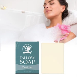 Beef Tallow Soap Bar – Grass Fed Tallow Soap Unscent Face&Body❉ ed L0J2 - Picture 1 of 17