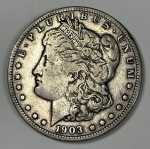 1903-S MORGAN DOLLAR F/VF - Picture 1 of 3