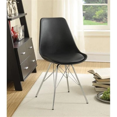 Coaster Lowry Contemporary Dining Side Chair in Black (Set of 2) - Image 1 of 2