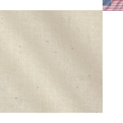 Unbleached 100% Cotton Muslin - 60" Wide, Perfect for Creative Projects - Image 1 of 2