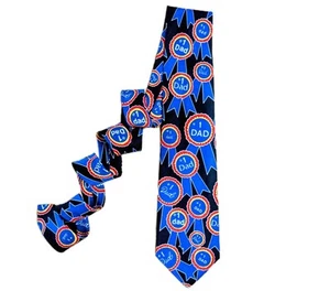 Corbata Toledano #1 Papá Cinta Azul Premio Novedad Estampado Gráfico Regalo Carrera - Imagen 1 de 8
