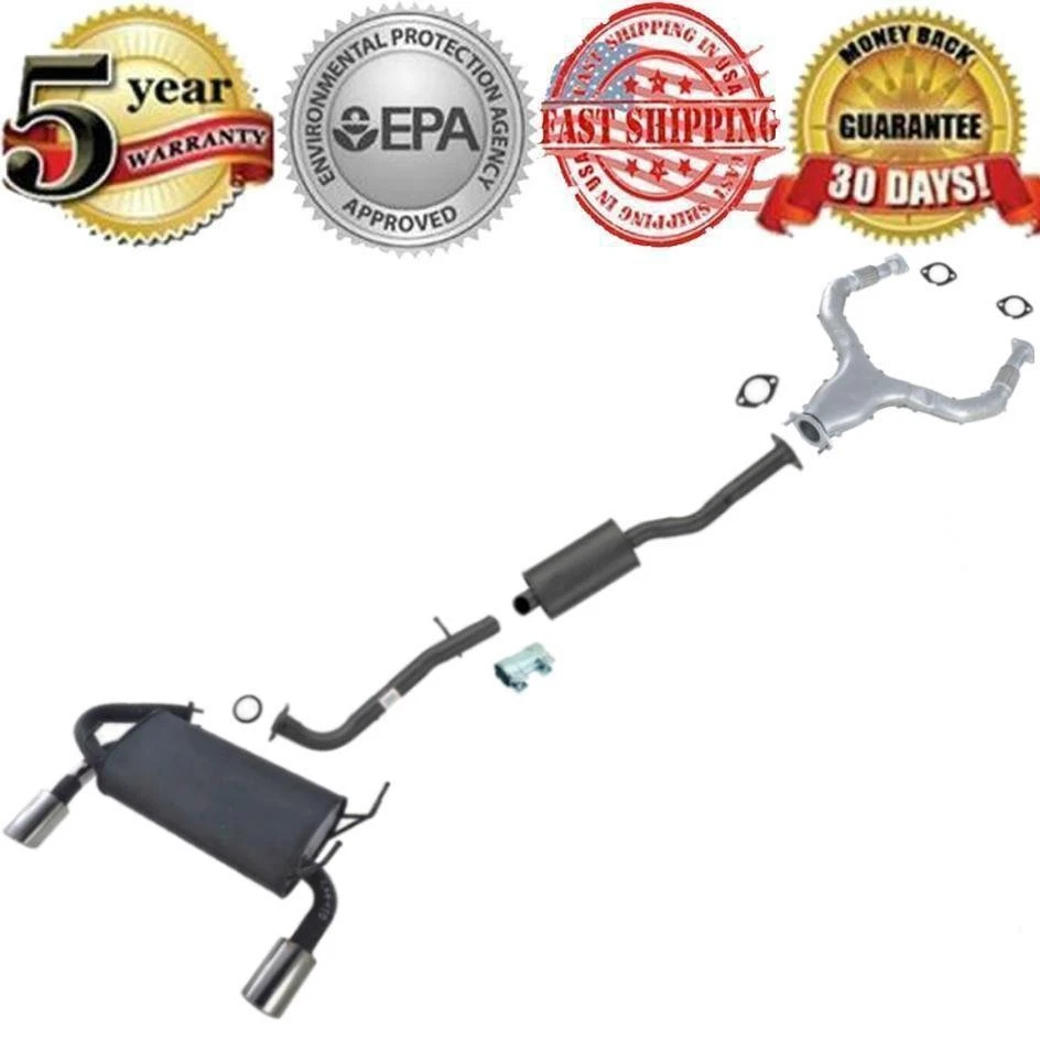 Silenciador de tubo de extensión y silenciador trasero para Infiniti FX35 2003-2008 + tubo Flex Y Foto 1 de 4