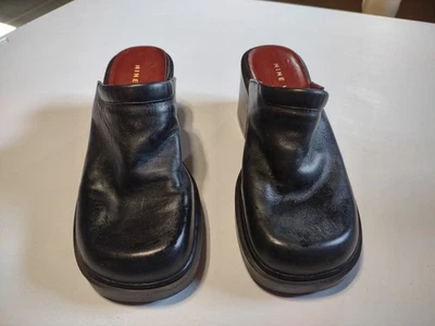 ¡OFERTA! Zapatos de cuero negros para mujer Nine West - 7 M Foto 1 de 4