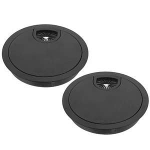 2 Pcs Drahtbox Büro Schreibtischdraht -Grommet Kabellochabdeckung - Afbeelding 1 van 12