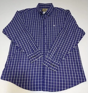 Wrangler Men's XL Premium Quality Long Sleeve Button Up Shirt Plaid Mens XL - Picture 1 of 5