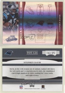 2006 Playoff Absolute Memorabilia Spectrum Red /25 Stephen Davis #TOT-124