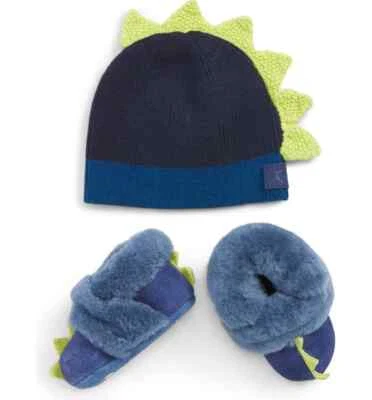 UGG Infantil Dydo Bebé Botines y Sombrero de Lana Azul Marino Set de Regalo 12-18 M Foto 1 de 4