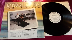 DAVID ALLAN COE - FAMILY ALBUM - LP DEMO N MINT EX KC 35306 1978 USA - Picture 1 of 5