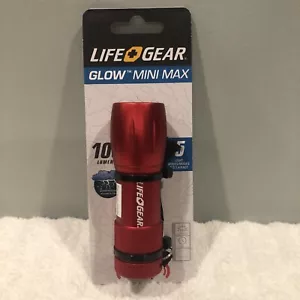 Life Gear COB 100 Lumen LED Aluminum Flashlight w/ Emergency Signal - Red - Picture 1 of 2