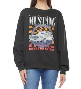 NEW - FORD MUSTANG Official Licensed Graphic Boyfriend Sweatshirt - SZ M - Picture 1 of 2