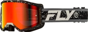 Fly Racing Youth Zone Goggle, Black/Grey with Red Mirror/Smoke Lens - Picture 1 of 2