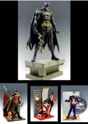 Boneco de ação Batman Limited Wave 1 conjunto de 4 (YAMATO, 2004) Batman, Harley Quinn - Imagem 1 de 4