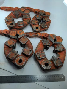 Set of FOUR Toledo 999A Pipe Die Heads w/Threading Dies - Picture 1 of 10