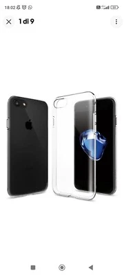 COVER PER IPHONE  7 PLUS APPLE TRASPARENTE MORBIDA CUSTODIA TPU SLIM Flessibile - Immagine 1 di 2