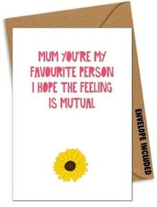 Funny Mother's Day / Birthday Card Rude Mummy Mum Step mum Step parent Joke /QX - Picture 1 of 1