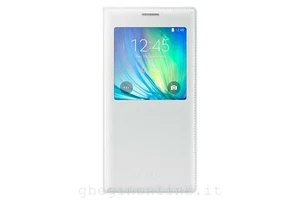 SAMNSUNG S View Custodia per Samsung Galaxy A7 ORIGINALE COVER BIANCA - Foto 1 di 2